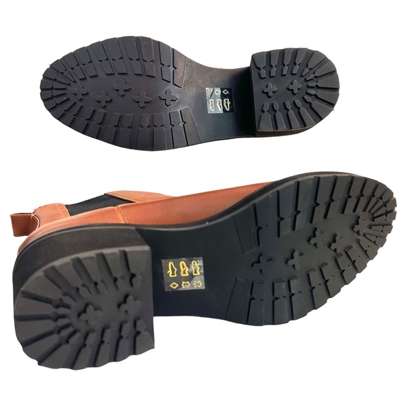 Madewell The Carina Platform Leather Chelsea Boot Color: Dried Maple Size:9 NWT - Picture 7 of 16